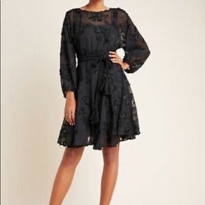 Amal Textured Embroidered Mini Dress | Mare Mare Anthropologie